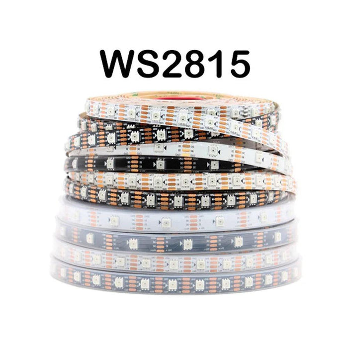 WS2812B WS2811 WS2813 WS2815 5050 RGBIC Smart LED Strip WS2812 Individually Addressable IC 30/60/144Pixels/Leds/m Light DC5V/12V WS2812B WS2811 WS2813 WS2815 5050 RGBIC Smart LED Strip WS2812   Lacatang Shop Lacatang Shop 