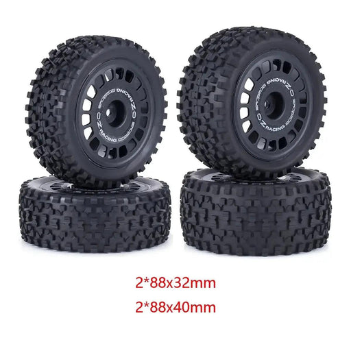 4 Pcs 88mm Buggy Tires Wheel Tyre for 1/10 Wltoys 104001 Tamiya TT-02B DT-02 RC Car Off Road Rally Racing Rims Upgrades Parts RC Car Off-Road Tires - 88mm Buggy Wheels  AliExpress Lacatang Shop 