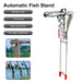 Fishing Rod Ground Holder Base Downhill Automatic Cane Support Stand Fish Pole Folding Holder Suitable Lakes Pond River Stream - Lacatang Shop