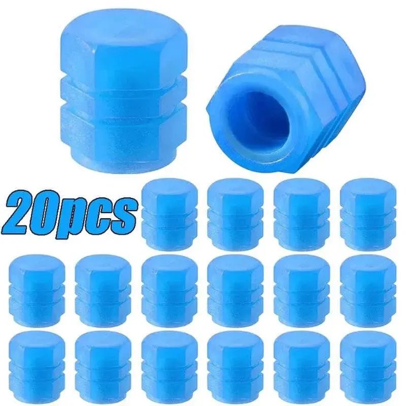 10 - 40PCS Car Luminous Tire Valve Cap Motorcycle Bike Wheel Nozzle Night Glowing Fluorescent Decor Tyre Valve Stem Luminous Caps - Lacatang Shop