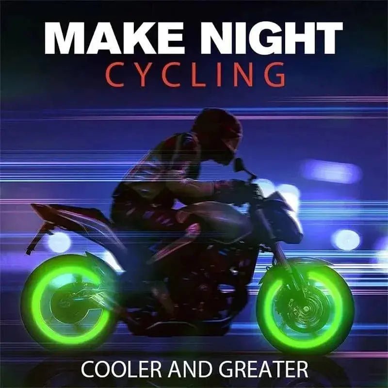 10 - 40PCS Car Luminous Tire Valve Cap Motorcycle Bike Wheel Nozzle Night Glowing Fluorescent Decor Tyre Valve Stem Luminous Caps - Lacatang Shop