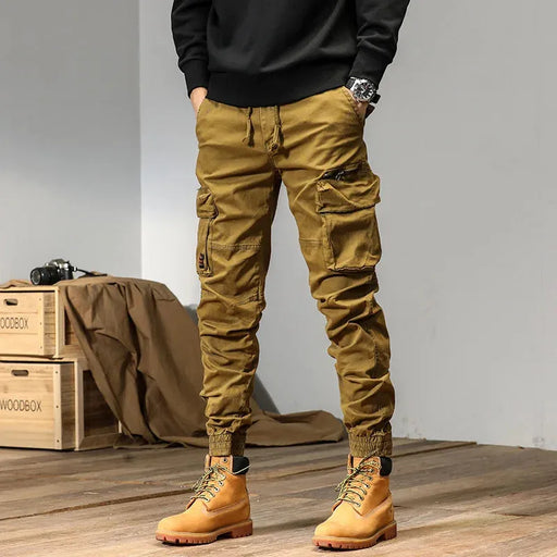 CAAYU Joggers Cargo Pants Mens Casual Y2k Multi-Pocket Male Trousers Sweatpants Streetwear Techwear Military Green Track Pants CAAYU Joggers Cargo Pants Mens Casual Y2k Multi-Pocket Male Trousers   Lacatang Shop Lacatang Shop 