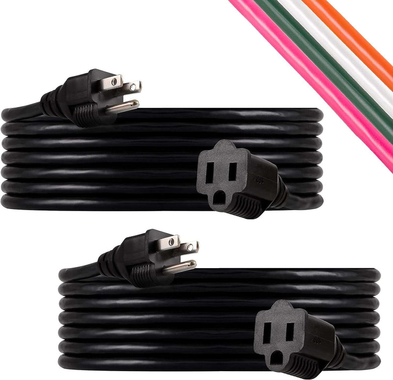 15 Ft Heavy Duty Outdoor Extension Cord, 16 Gauge, 3 - Prong - Lacatang Shop