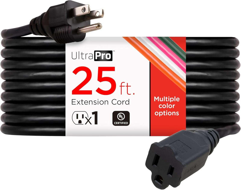 15 Ft Heavy Duty Outdoor Extension Cord, 16 Gauge, 3 - Prong - Lacatang Shop