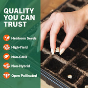 15,000 Non GMO Heirloom Vegetable Seeds for Planting Vegetables and Fruits - 32 Variety Pack of Vegetable Seeds for Gardening, Survival Gear, Seed Vault Emergency Supplies Kit - Lacatang Shop
