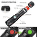 Super Bright 90000LM LED Tactical Flashlight Zoomable with Rechargeable Battery 90000LM Rechargeable Tactical LED Flashlight Zoomable - Super Bright  Lacatang Shop Lacatang Shop 