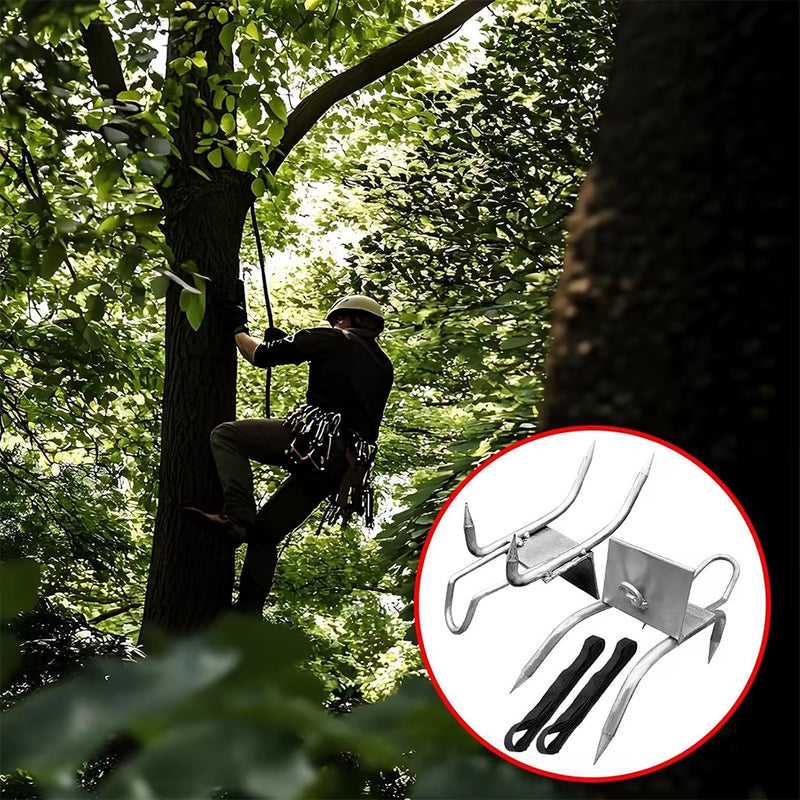 Tree Climbing Tool Pole Climbing Spikes for Hunting Shoes Tree Steel Climbing Simple Picking Observation Fruit Tool Accessories
