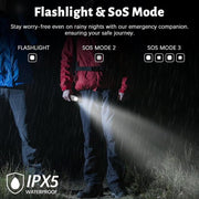 2 in 1 LED Work Light, 1 Count Portable Foldable Camping Light Flashlight, Multifunctional LED Light for Hiking, Camping, Fishing and Travel - Lacatang Shop