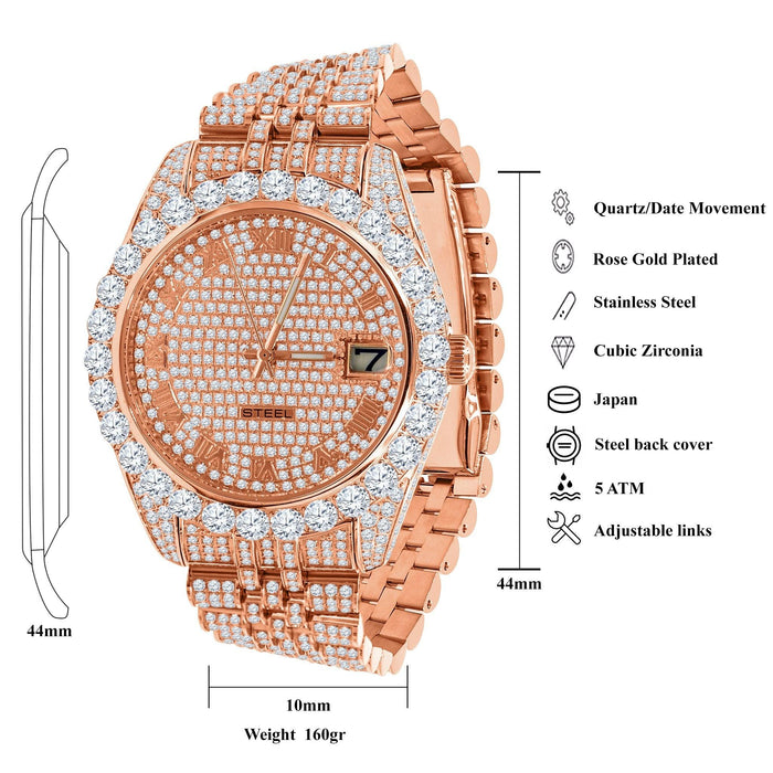 METEORITE STEEL WATCH | 530545 Meteorite Steel Watch - Shine Bright Watches Lilac Quartz Lacatang Shop 