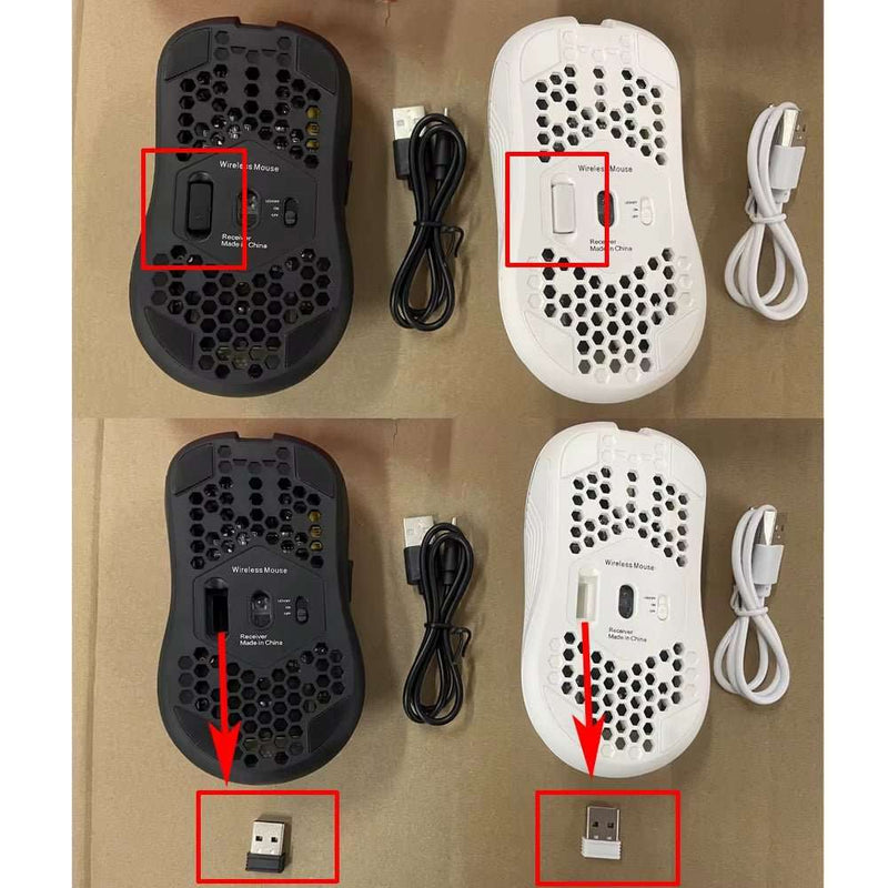 2.4G Wireless RGB Gaming Mouse - Ergonomic & Rechargeable - Lacatang Shop