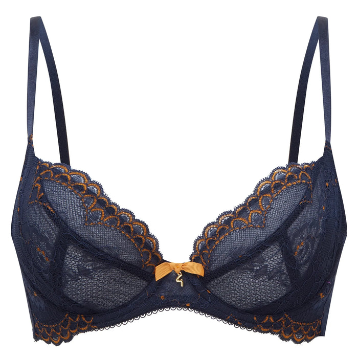 Gossard Superboost Lace Plunge Bra Midnight Blue Gold Gossard Superboost Lace Plunge Bra Midnight Blue Gold - Lacatang Shop  Lacatang Shop Lacatang Shop 