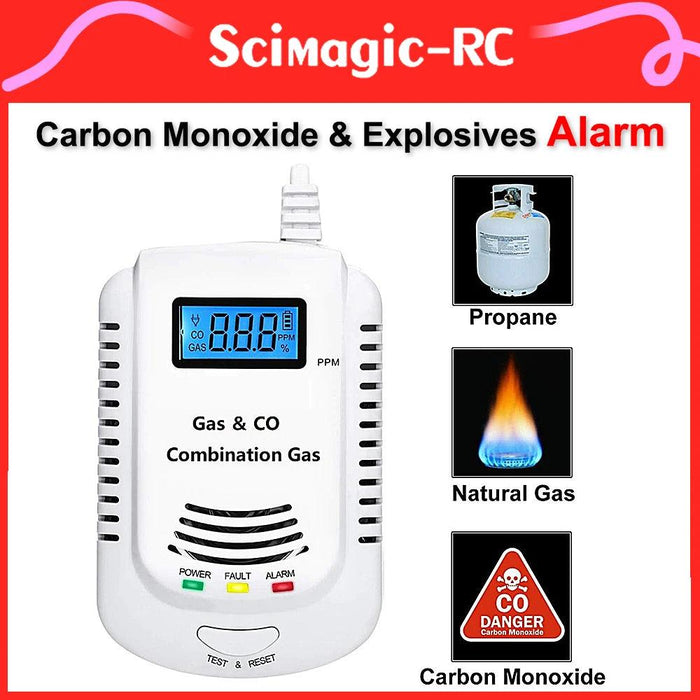 Home Security Fire Alarm for Gas Carbon Monoxide and Explosives with LED Indicator Built in Siren Alert Voice 110db Home Security Fire Alarm with Gas and CO Detection  AliExpress Lacatang Shop 