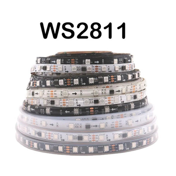 WS2812B WS2811 WS2813 WS2815 5050 RGBIC Smart LED Strip WS2812 Individually Addressable IC 30/60/144Pixels/Leds/m Light DC5V/12V WS2812B WS2811 WS2813 WS2815 5050 RGBIC Smart LED Strip WS2812   Lacatang Shop Lacatang Shop 