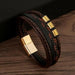 Classic Men's Leather Bracelet New Style Hand-woven Multi-layer Combination Accessory Fashion Man Jewelry Wholesale Dropshipping - Lacatang Shop