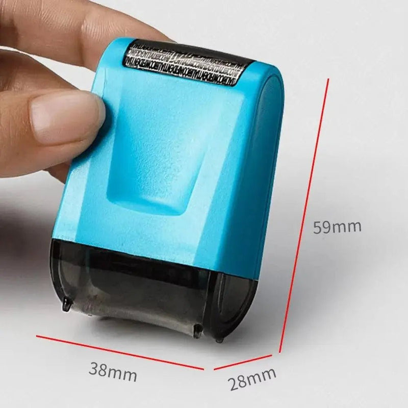 2Pcs Stamp Roller Anti - Theft Protection ID Seal Smear Privacy Confidential Data Guard Information Data Identity Address Blocker - Lacatang Shop