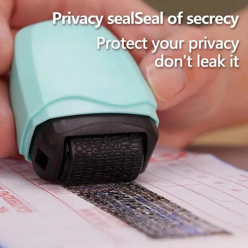 2Pcs Stamp Roller Anti - Theft Protection ID Seal Smear Privacy Confidential Data Guard Information Data Identity Address Blocker - Lacatang Shop