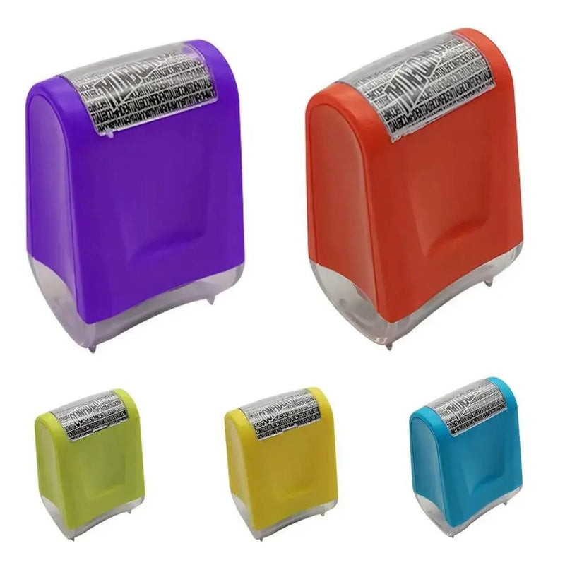 2Pcs Stamp Roller Anti - Theft Protection ID Seal Smear Privacy Confidential Data Guard Information Data Identity Address Blocker - Lacatang Shop