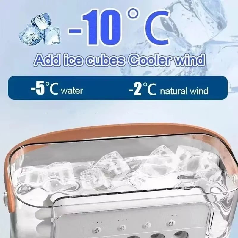 3 in 1 Portable Air Cooler Fan with LED Light & Humidifier - Lacatang Shop
