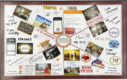 3 in 1 Vision Board: Decorative, Foldable, Dry Erase Vision Board Kit with 200+ Motivational Stickers. 27” X 17” Board to Manifest Your Goals Using Law of Attraction (Zion) - Lacatang Shop