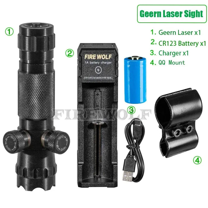 CX Laser Pointer Pen Green Laser Can Be Adjusted Up Down Left Right Infrared Set Sight Calibrator Hand-adjusted Laser Pointer