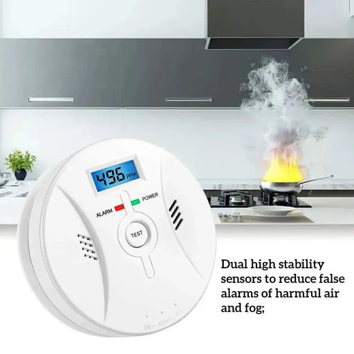 CO PPM Detector Warning Siren Alarm Carbon Monoxide Detector 85dB Sound with LCD Indicator Safe Sensor Home Security Protection Carbon Monoxide Detector - Safety Alarm with LCD Indicator  AliExpress Lacatang Shop 