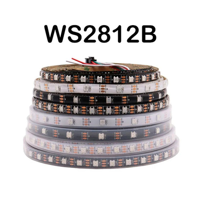 WS2812B WS2811 WS2813 WS2815 5050 RGBIC Smart LED Strip WS2812 Individually Addressable IC 30/60/144Pixels/Leds/m Light DC5V/12V WS2812B WS2811 WS2813 WS2815 5050 RGBIC Smart LED Strip WS2812   Lacatang Shop Lacatang Shop 