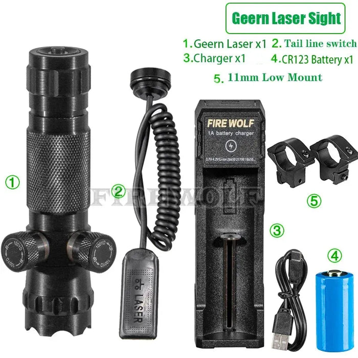 CX Laser Pointer Pen Green Laser Can Be Adjusted Up Down Left Right Infrared Set Sight Calibrator Hand-adjusted Laser Pointer