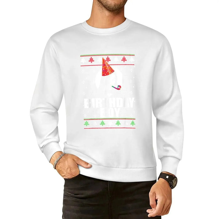 BIRTHDAY BOY JESUS Funny Ugly Christmas Sweater Design Xmas Pullover Hoodie male clothes new in hoodies & sweatshirts