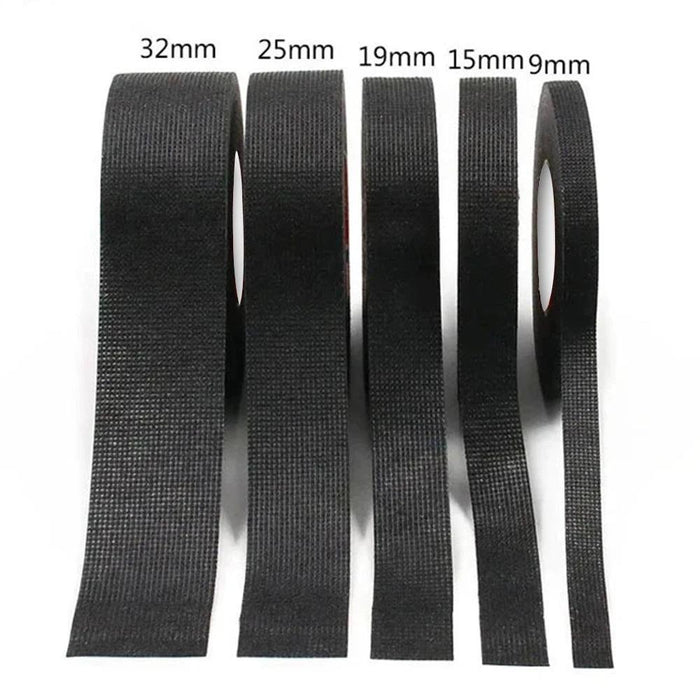 Electrical Tape Heat-resistant Harness Bundle Insulation Auto Wiring Fabric Cloth Wrap Waterproof Cable Organizer Adhesive Tapes - Lacatang Shop