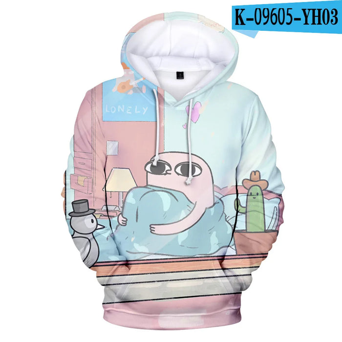 Cartoon Funny Big Eyes Ketnipz 3D Print Oversized Women/Men Hoodie Sweatshirt Harajuku Streetwear Hip Hop Pullover Hooded Jacket