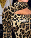 Hot Selling 2024 Fashion Leopard Print Stand Up Collar Long Sleeved Contrasting Sequin Jumpsuit Hollowed Out Women's T-Shirt Leopard Print Jumpsuit - Stand Up Collar, Long Sleeves  AliExpress Lacatang Shop 