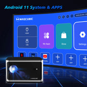 Magcubic Auto Focus Smart Projector Android11 4K 580ANSI Full Wifi6 BT5.0 Allwinner H713 Voice Control Home Cinema Theater HY350