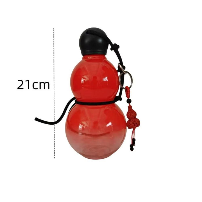 New Chinese Retro-Inspired Gourd Water Bottle 800ML Large Capacity Wine Bottle PC Durable Water Kettle Sports - Lacatang Shop