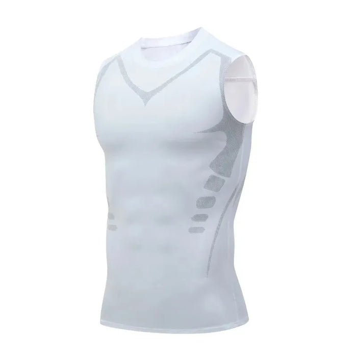 Compression Tank Top Men Gym Shirt Sleeveless Quick Dry Printing Sportswear Male Fitness Bodybuilding Vest Workout Muscle Top