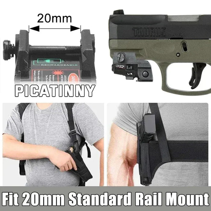 New USB Rechargeable Green Blue Laser Sight Scope Pistol Aiming Pointer For Taurus G3C TH9 Glock PT111