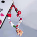 Gingerbread Man Mobile Phone Charm Strap Chain Lanyard Cute Red Green Clear Acrylic Bead Women Christmas Gifts Cellphone Jewelry Gingerbread Man Phone Charm - Festive Mobile Accessory  AliExpress Lacatang Shop 