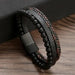 Classic Men's Leather Bracelet New Style Hand-woven Multi-layer Combination Accessory Fashion Man Jewelry Wholesale Dropshipping - Lacatang Shop