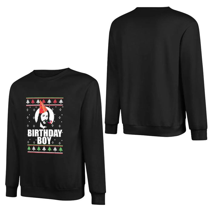 BIRTHDAY BOY JESUS Funny Ugly Christmas Sweater Design Xmas Pullover Hoodie male clothes new in hoodies & sweatshirts