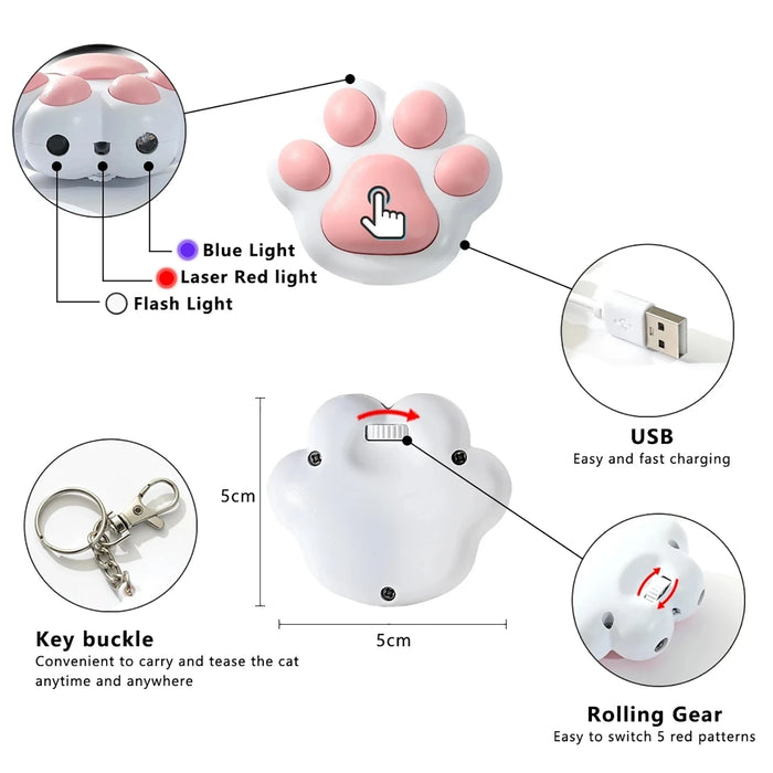 Pet Laser Transform Pattern LED Cute Interactive Funny Bright Animation Pointer Light Training Toy With USB C Rechargeable 

Transform Your Pet's Playtime with Cute LED Laser Pointer Training Toy - USB Rechargeable for Endless Fun!  Lacatang Shop Lacatang Shop 