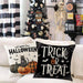 4Pcs Halloween Pumpkin Pillow Covers,18X18 Inches Trick or Treat Farmhouse Decor Boo Halloween Decorative 31 October Throw Pillow Cover - Lacatang Shop