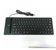 85/109Keys Foldable Silicone Keyboard USB Wired Silent Key Waterproof Dustproof Rollup Soft Touch Keyboard for Notebook Laptop