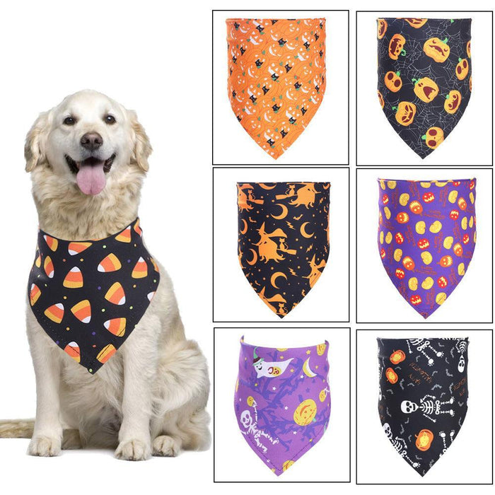 Spooky Paws Halloween Pet Saliva Towel Spooky Paws Halloween Pet Saliva Towel - Cute & Functional Accessory  Lacatang Shop Lacatang Shop 