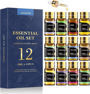 Essential Oil Set - Natural Essential Oils - Essential Oils Gift Set for Massage,Diffuser, Home Care, DIY Candle and Soap Making(25 * 5ML)
