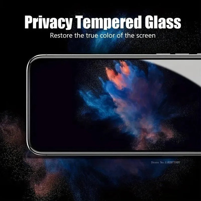 2Pcs Privacy Screen Protector for 11 12 13 Pro 14 15 Pro Max plus Tempered Glass for 7 8Plus X XR XS Max Glass - Lacatang Shop