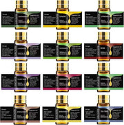 Essential Oils by  Natural Essential Oil Set -12 Essential Oils Gift Set for Diffuser, Massage, Fragrance Oil Scent for DIY Candle and Soap Making (12 * 5ML)