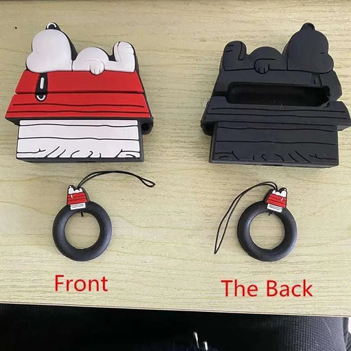 MINISO Snoopy Earphone Case for Airpods Pro 1 2 3 Cartoon Silicone Wireless Bluetooth Earbuds Protective Cover With Lanyard.