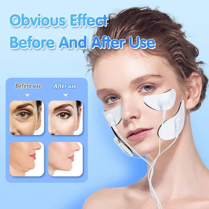 Massager for Face Ems Facial Massager Lifting Microcurrent V-Face Double Chin Remover Neck Lift Skin Tightening Anti-Wrinkle - Lacatang Shop