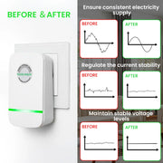 Plug-In Power Box with US Plug 2026 Updated Design Compatible with 90–250V Input Range