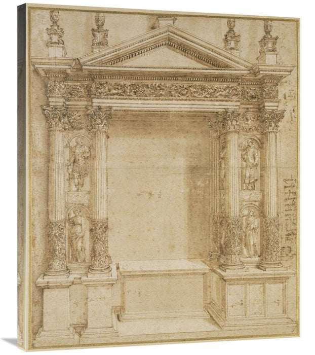 Global Gallery GCS-453954-36-142 36 in. Design for an Altar, CA. 1 - Lacatang Shop