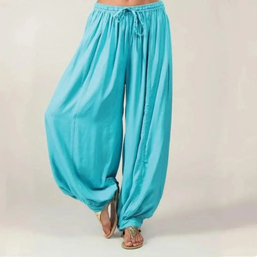 Summer Pant for Women Plus Size 2023 Solid Color Casual Loose Harem Pants  Linen Full Length Trousers for Party Cosplay Summer Pant for Women Plus Size 2023 Solid Color Casual Loose Harem   Lacatang Shop Lacatang Shop 